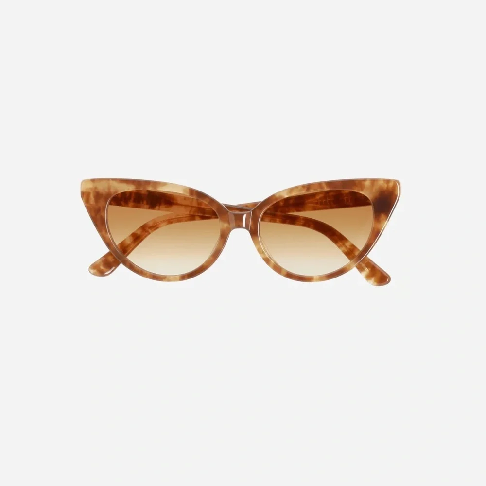 velvet canyon la femme sunglasses - light brown tortoise shell with case
